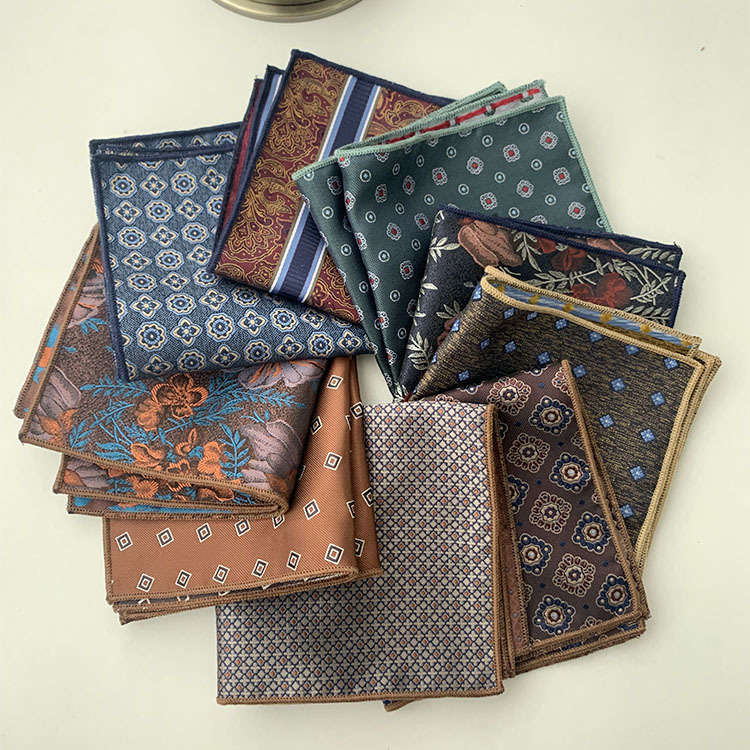 Pocket Square Set - メンズポケットハンカチ ビジネススーツ 結婚式 会議用 スクエアウェディングハンカチ スーツ