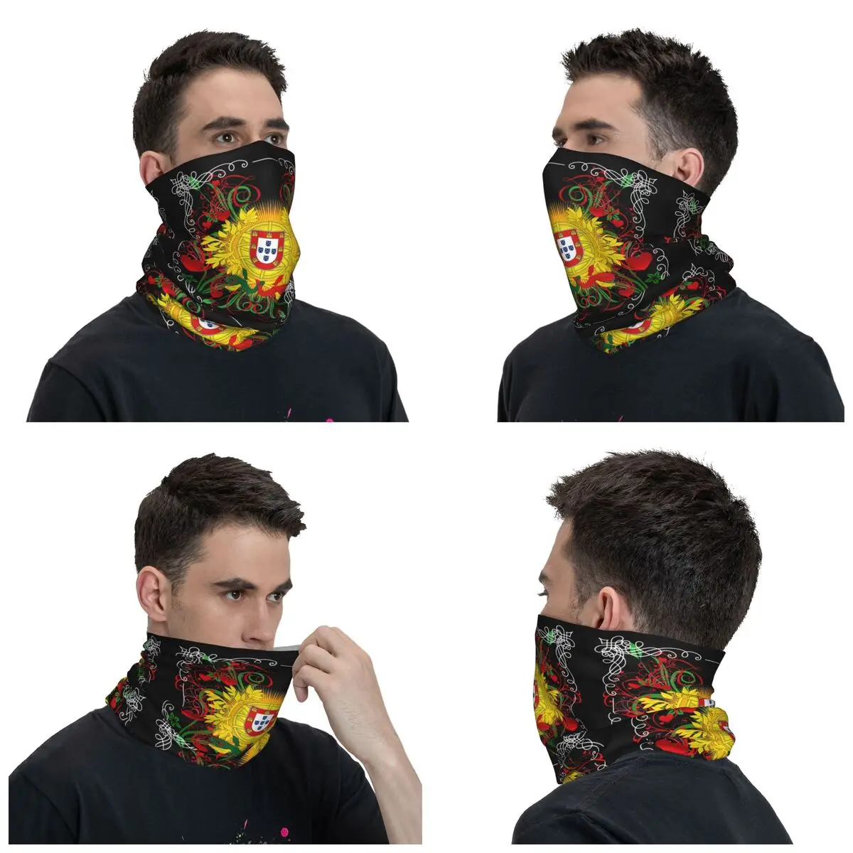 アートポルトガル冬用ヘッドバンドネックウォーマー女性男性スキ - Neck Warmer Tube のレビューと価格
