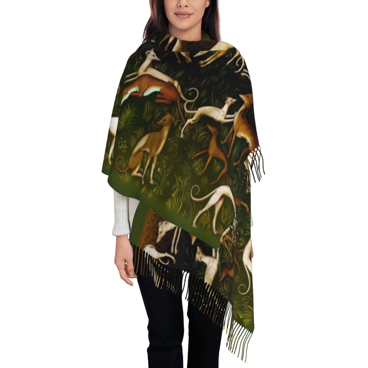 グレイハウンド ショール ラップ 女性用 冬用 大きめ ソフ - Pashmina Wrap Large のレビューと価格