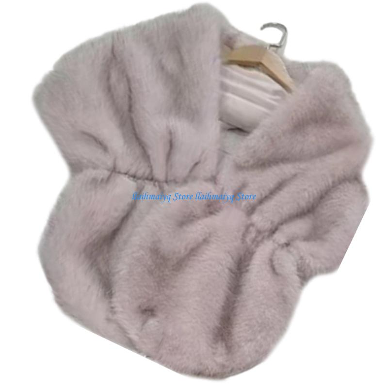573B 花嫁のスカーフ屋外結婚式用人工毛皮デザイン軽量ポリ - Stole Wedding Shawl のレビューと価格