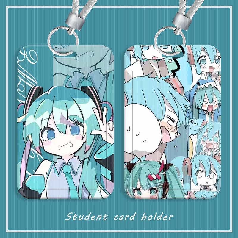 初音ミク IDカードホルダー、ネックストラップ付き、キュート - Lanyard Badge Holder のレビューと価格