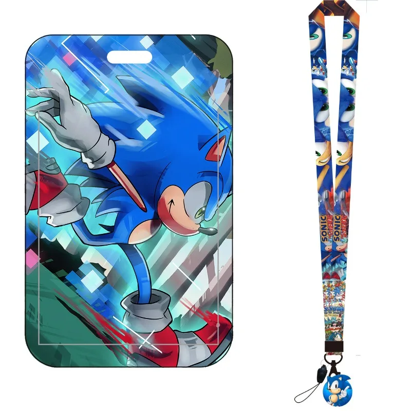 カートゥーンソニック バスカードホルダー 学生証カバー キャ - Lanyard Badge Holder のレビューと価格