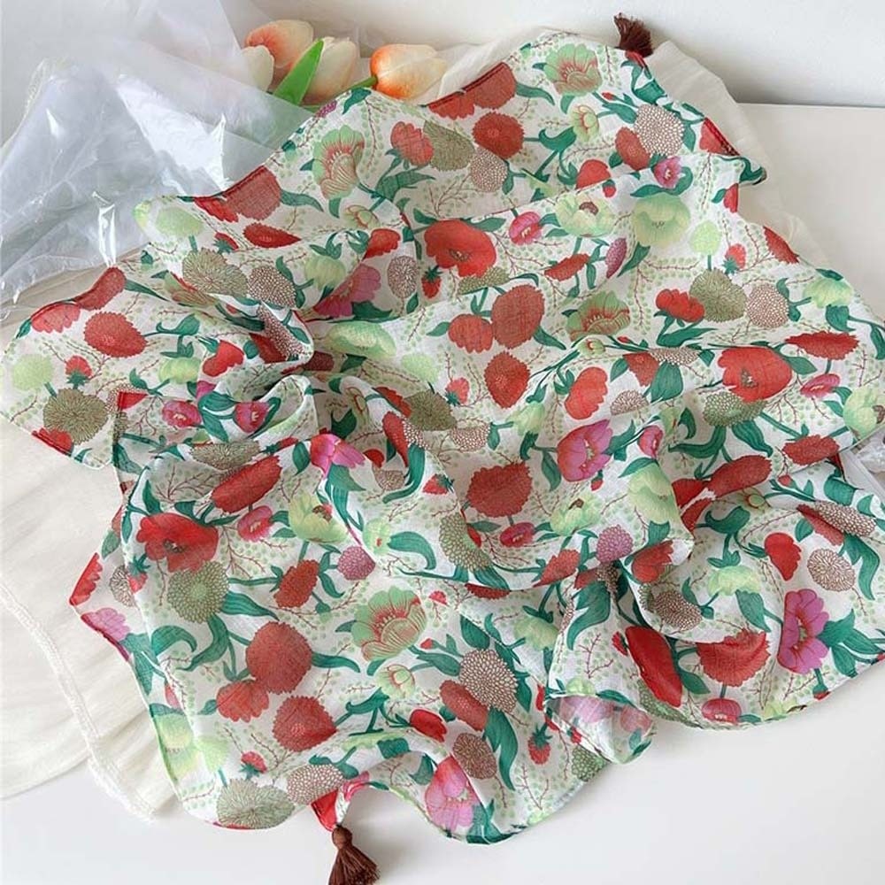 ネックラップ コットンリネン スクエアスカーフ 60x60c - Bandana Cotton のレビューと価格
