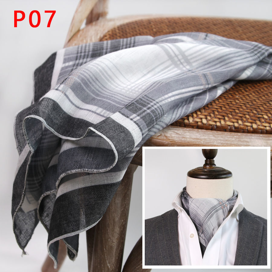 メンズスクエアスカーフ,ボタン付きコットンとリネンのスカーフ - Bandana Cotton のレビューと価格
