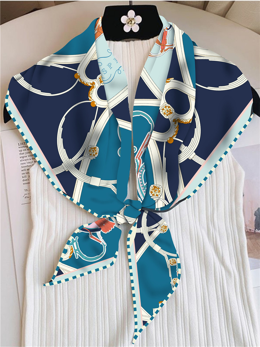 三角ショールシルクスカーフ女性大パシュミナスカーフファムヘッ - Pashmina Wrap Large のレビューと価格