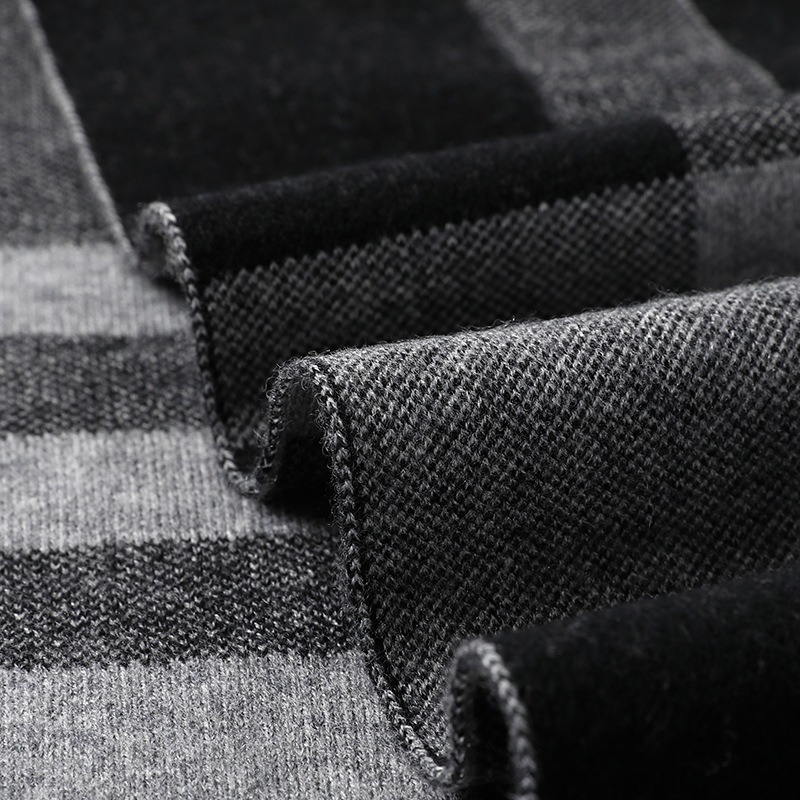 高級スカーフ メンズ 冬用 暖かいウールスカーフ カシミヤス - Muffler Men Wool のレビューと価格