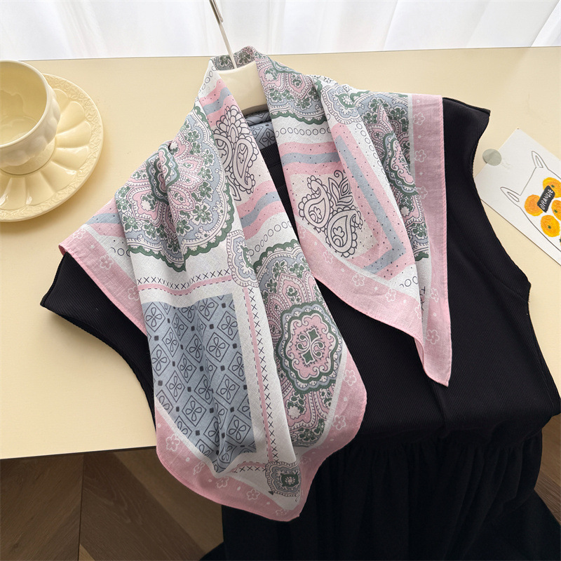 綿高級スカーフヒジャブ女性ターバンヘッドスカーフショールラッ - Bandana Cotton のレビューと価格