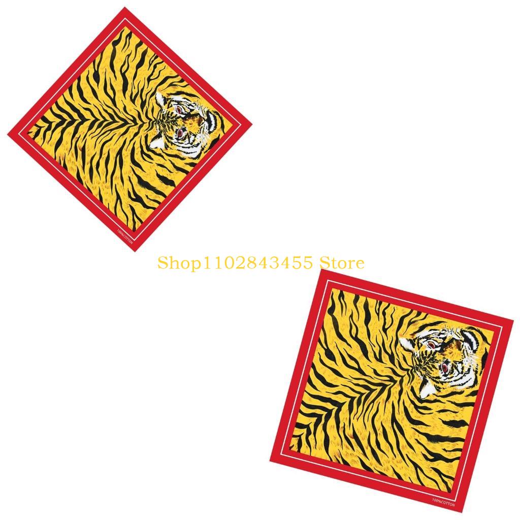 49MC 21 ''獣パターンバンダナヘッドスカーフ女性男性 - Bandana Cotton のレビューと価格