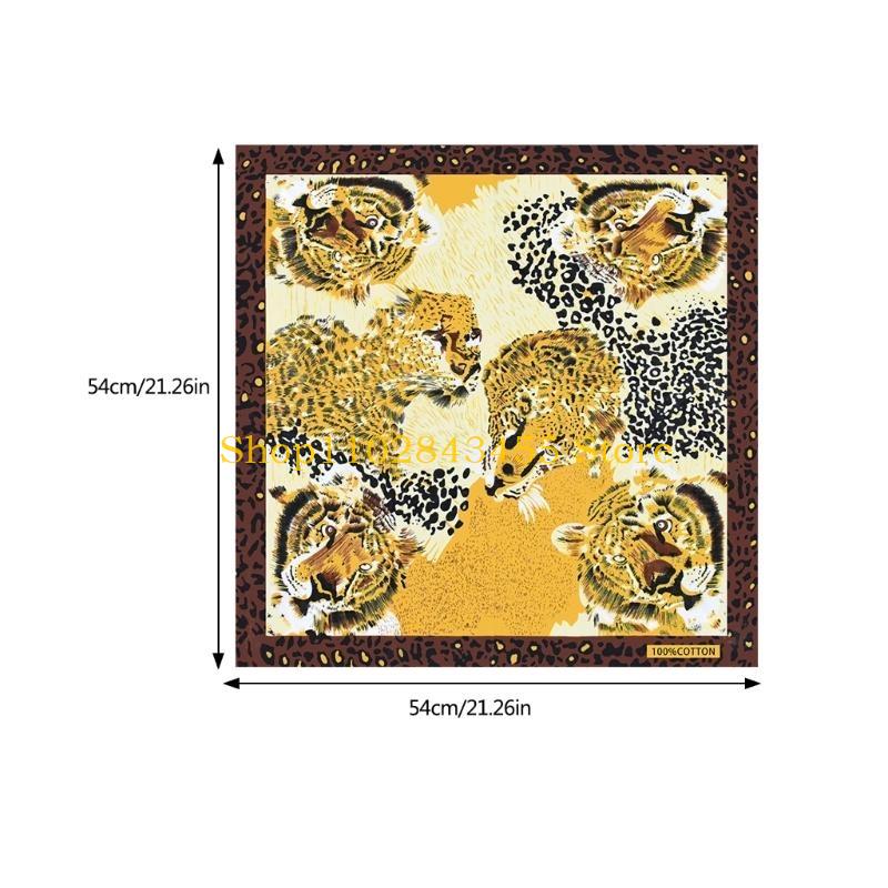 49MC 21 ''獣パターンバンダナヘッドスカーフ女性男性 - Bandana Cotton のレビューと価格